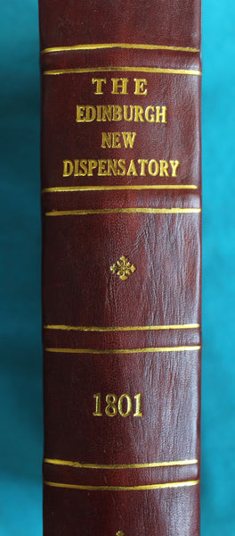 (BARGAIN) The Edinburgh New Dispensatory -  1801  by John Rotherham , William Lewis  - A Beautiful Modern Reprint in Full Leather.