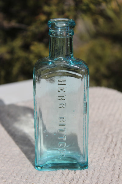 Old Apothecary Bottle  - Circa 1880 - HERB BITTERS - S.B. GOFF'S - CAMDEN. N.J. - Mint Condition - A Very Lovely Bottle - -  Please No Discount Codes On This Listing