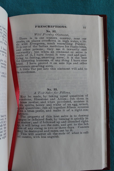 The Indian Doctor's Dispensatory Being Father Smith's Advice Respecting Diseases And Their Cure; Consisting of Prescriptions For Many Complaints and Remedies, etc. 1813 - Leather-bound Modern Reprint