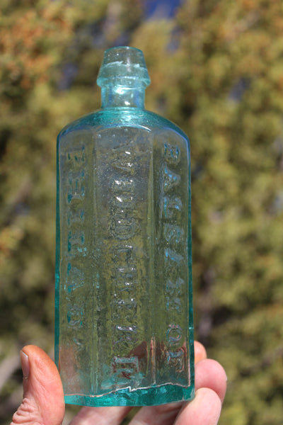 Old Apothecary Bottle  - Circa 1850 to 1860's - Dr. WISTAR'S BALSAM OF WILD CHERRY - PHILADELPHIA - IB. - Museum & Investment Quality Glass - Open Pontil -   Please No Discount Codes On This Listing