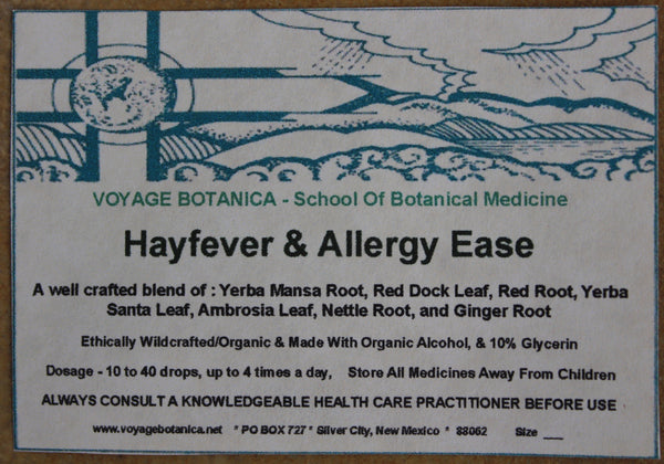 HAYFEVER & ALLERGY EASE Extract Formula - 4 ounce