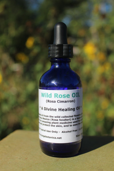WILD ROSE OIL - Made In 100% Organic Argan Oil - 2 Ounce of Divinity!