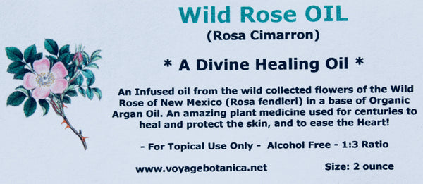 WILD ROSE OIL - Made In 100% Organic Argan Oil - 2 Ounce of Divinity!