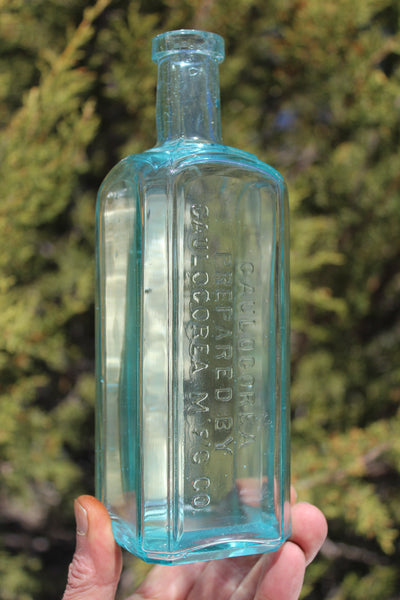 Old Apothecary Bottle  - Circa 1890's - CAULCOREA - PREPARED BY CAULOCOREA M. F. G CO. - Portland, Me. - Fine Condition - -  Please No Discount Codes On This Listing