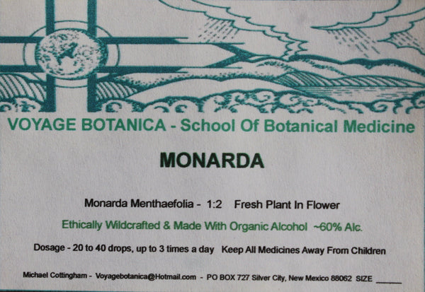 Monarda (Monarda menthaefolia) Extract - 4 Ounce Size