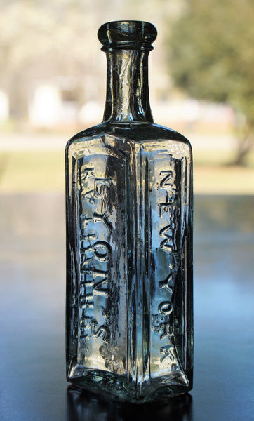 Old Apothecary Bottle  - Circa 1840 to 1860's - OPEN PONTIL LYON'S KATHAIRON FOR THE HAIR BOTTLE ( NEW YORK ) MINT - Please No Discount Codes On This Listing