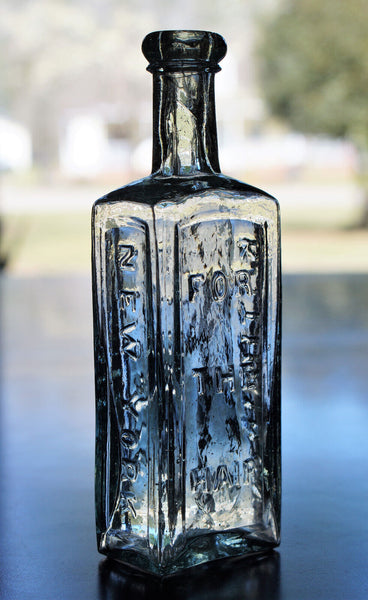 Old Apothecary Bottle  - Circa 1840 to 1860's - OPEN PONTIL LYON'S KATHAIRON FOR THE HAIR BOTTLE ( NEW YORK ) MINT - Please No Discount Codes On This Listing