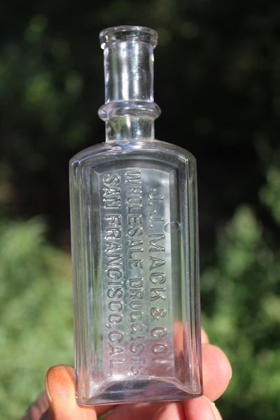 Old Apothecary Bottle - Circa 1880 J.J. MACK & CO Wholesale Druggists SAN FRANCISCO, CAL. RARE MINT  - Please No Discount Codes On This Listing