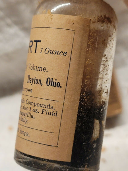 Old Apothecary Bottle - Balmwort Blackburn Products Co Dayton Ohio Original Labels Box Phamplet - Please No Discount Codes On This Listing